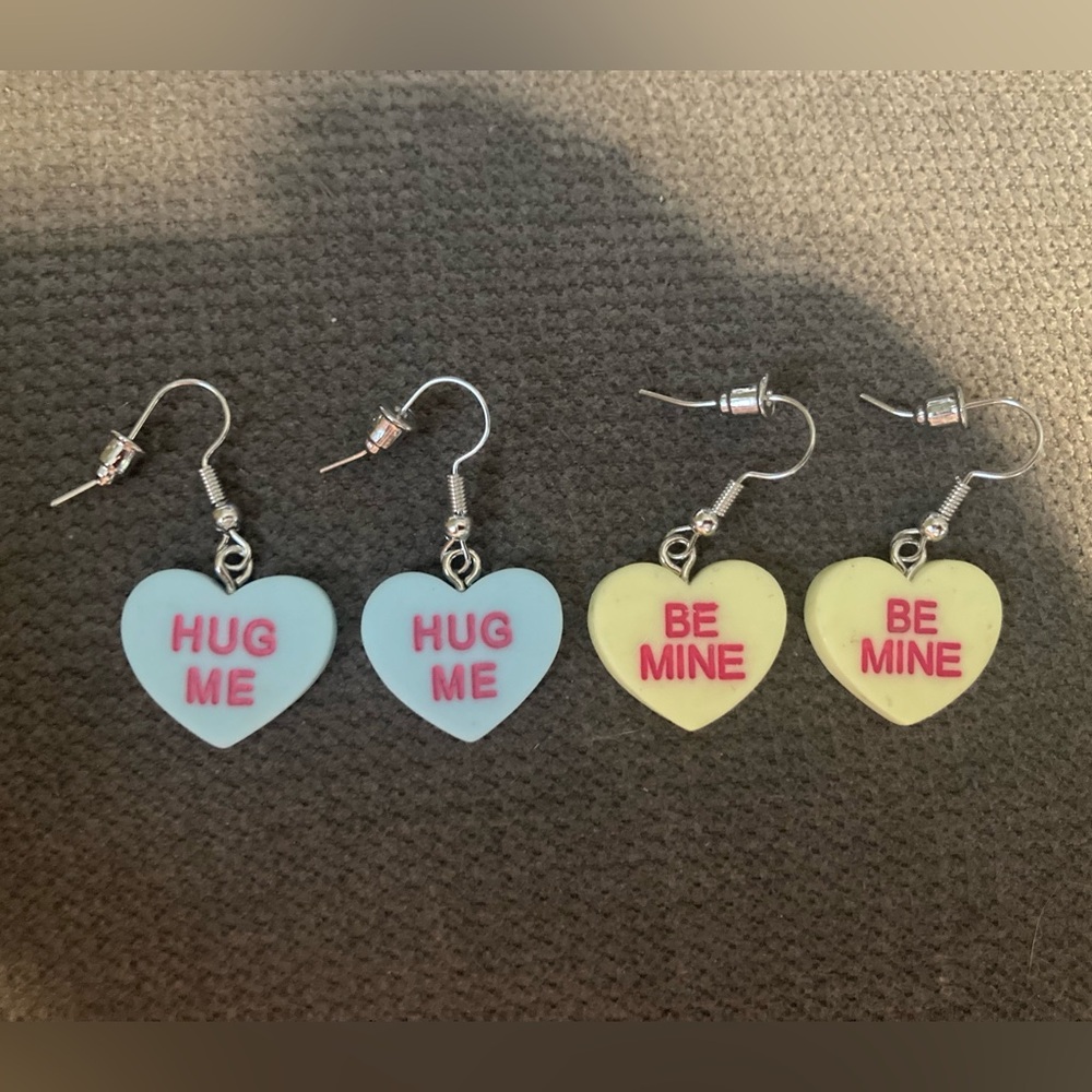 Sweethearts Valentine’s Earrings - 2 Pairs NWOT